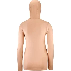 destockage SALOMON COMET SEAMLESS HOODIE W SIROCCO/SHELL 22 9