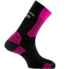 ﻿soldes THYO DOUBLE TREK MI CHAUSSETTE NOIR /ROSE 21 22