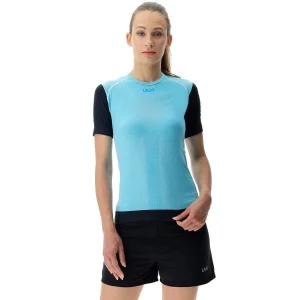 Livraison internationale UYN LADY RUNNING PB42 OW SHIRT BLUE RADIANCE/ PEACOT 22 14