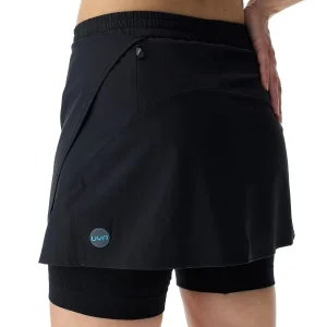 de garantie authentique UYN LADY RUNNING EXCELERATION OW PERFORMANCE 2IN1 SKIRT BLACK/CLOUD 22 11