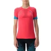 UYN LADY RUNNING ULTRA1 OW SHIRT SHORT PINK RED/LILLAC/PEACOCK 22 à prix très bas 11