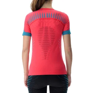 UYN LADY RUNNING ULTRA1 OW SHIRT SHORT PINK RED/LILLAC/PEACOCK 22 à prix très bas 10