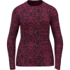 ODLO BL TOP CREW NECK LS ACTIVE WARM ECO W GRAPHIC FESTIVAL FUCHSIA 23 luxe soldes 5