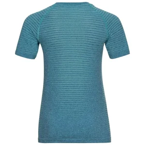 marque pas cher ODLO ESSENTIAL SEAMLESS T-SHIRT S/S CREW NECK W REEF WATERS MELANGE 23 6