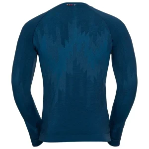 ODLO BL TOP CREW NECK L/S KINSHIP PW 200 BLUE WING TEAL MELANGE 23 garantie de qualité 6