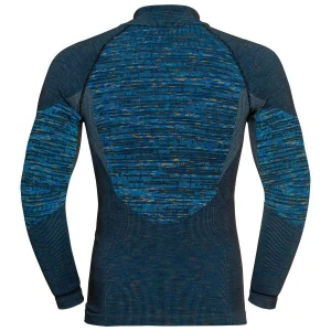 ODLO BLACKCOMB ECO BL TOP TURTLE NECK L/S HALF ZIP IND BUNTING/SPACE DYE 23 pas cher en ligne 6