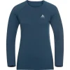 Livraison Standard/Rapide ODLO ESSENTIAL SEAMLESS T-SHIRT L/S CREW NECK W BLUE WING TEAL MELANGE 22 13