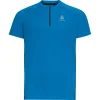 grande popularité ODLO AXALP TRAIL S/S 1/2 ZIP INDIGO BUNTING-BLUE WING TEAL 22 13