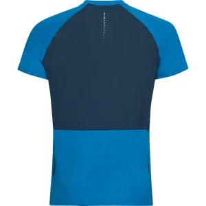 grande popularité ODLO AXALP TRAIL S/S 1/2 ZIP INDIGO BUNTING-BLUE WING TEAL 22 6