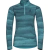 ODLO BL TOP TURTLE NECK L/S HALF ZIP WHISTLER ECO REEF WATERS/BLUE 23 vente à bas prix 13