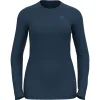 site soldes ODLO T-SHIRT ML NATURAL 100% MERINO W BLUE WING TEAL MELANGE 23 17