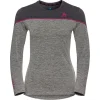 boutique paris ODLO BL TOP CREW NECK L/S REVELSTOKE PW 150 W GRAPH GREY MEL/FES FUCHSIA 23 20