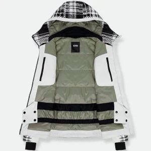 COLMAR LADIES FANCY CHECK SKI JACKET BLACK/PURITY/WHITE-P 23 De Qualité 9