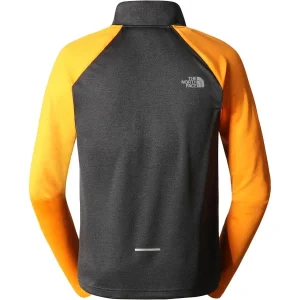 grand choix THE NORTH FACE M 1/4 ZIP RUN FL TNF BLACK/CONE ORANGE 23 6