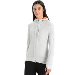 à prix d'occasion ICEBREAKER W QUANTUM III LS ZIP HOOD ETHER/F 23 10