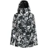 ROXY GORE-TEX GLADE PRINTED JK TRUE BLACK BLACK FLOWERS 23 Pas Cher Magasin Soldes 20