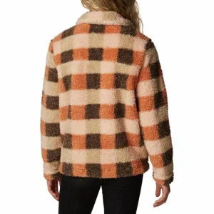 Nouveau COLUMBIA WINTER PASS SHERPA FZ W WARM COPPER CHECK 23 10