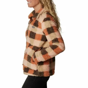 Nouveau COLUMBIA WINTER PASS SHERPA FZ W WARM COPPER CHECK 23 16