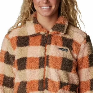 Nouveau COLUMBIA WINTER PASS SHERPA FZ W WARM COPPER CHECK 23 18