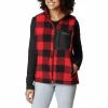 achetez COLUMBIA WEST BEND VEST W RED LILY CHECK 23 13