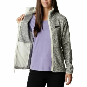 Boutique COLUMBIA SWEATER WEATHER FULL ZIP W CHALK HEATHER 23 16