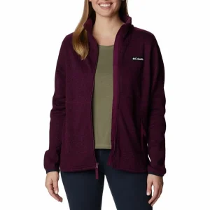 COLUMBIA SWEATER WEATHER FULL ZIP W MARIONBERRY HEATHER 23 en france 14