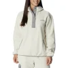 mode pas chere COLUMBIA ECHO HILLS SHERPA HOODIE CHALK LIGHT GREY 23 16