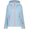 à prix imbattables CMP W JKT FIX HOOD 3 LAYERS CRISTALL BLUE 23 17