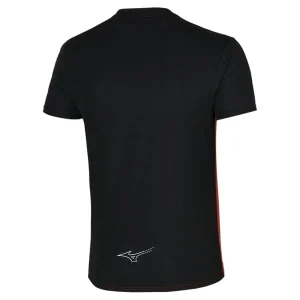 MIZUNO ACTIVE DRYAEROFLOW TEE FIERY RED/BLACK 23 mode pas cher 8