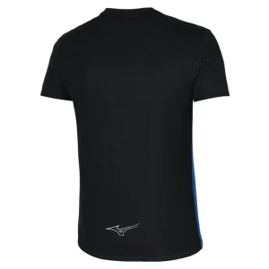 MIZUNO ACTIVE DRYAEROFLOW TEE BLACK/TURKISH SEA 23 des prix incroyables 6