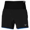 qualité supérieure MIZUNO ACTIVE MULTIPOCKET 2IN1 SHORT BLACK/TURKISH SEA 23 16