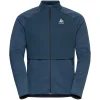 commentaire favorable ODLO SESVENNA HYBRID S-THERMIC MID LAYER FULL ZIP BLUE WING TEAL 23 13