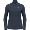 boutique pas cher ODLO BERRA MIDLAYER 1/2 ZIP W DARK SAPPHIRE 23 13