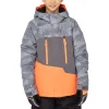 686 BOYS GEO INSULATED JKT CHARCOAL CAMO CLRBLK 23 à prix d'occasion 20