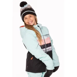 marque pas cher 686 GIRLS ATHENA INSULATED JKT ICY BLUE SNST STRP CLR2BLK 23 13