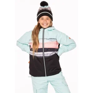 marque pas cher 686 GIRLS ATHENA INSULATED JKT ICY BLUE SNST STRP CLR2BLK 23 15