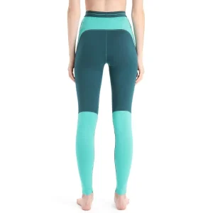 à prix imbattables ICEBREAKER MERINO W ZONEKNIT 200 LEGGINGS GREEN GLORY/FRESH/CB 23 14