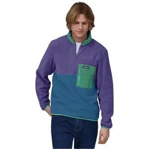 Livraison gratuite PATAGONIA M’S MICRODINI 1/2 ZIP P/O BAYOU BLUE 23 7