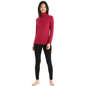 ICEBREAKER W 260 TECH LS HALF ZIP CHERRY 23 solde en ligne 10