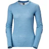 design à la mode HELLY HANSEN W LIFA MERINO LIGHTWEIGHT CREW BLUE FOG 23 10