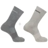 SALOMON EVASION CREW 2-PACK LIGHT GREY/HEATHER MEDIUM 23 boutique pas cher 13