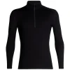 grossiste en ligne ICEBREAKER 260 TECH LS HALF ZIP BLACK 23 20