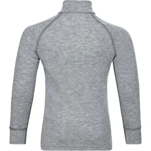 ODLO ACTIVE WARM ECO KIDS BL TOP TURTLE NECK L/S HALF ZIP GREY MELANGE 21 Meilleur Prix 7