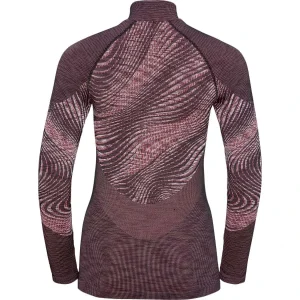 ODLO BLACKCOMB ECO BL TOP TURTLE NECK L/S HALF ZIP W SIESTA SPACE DYE 22 en promotion 6