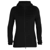 ICEBREAKER W ZONEKNIT LS ZIP HOODIE BLACK 23 luxe soldes 10